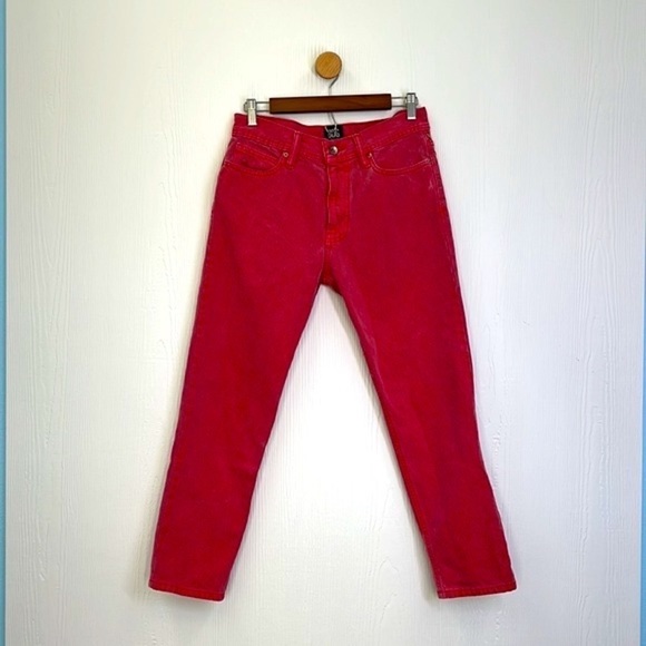 Urban Outfitters BDG - Vintage Red Stonewash Dad Fit Jean Size 29x30 - Picture 2 of 10
